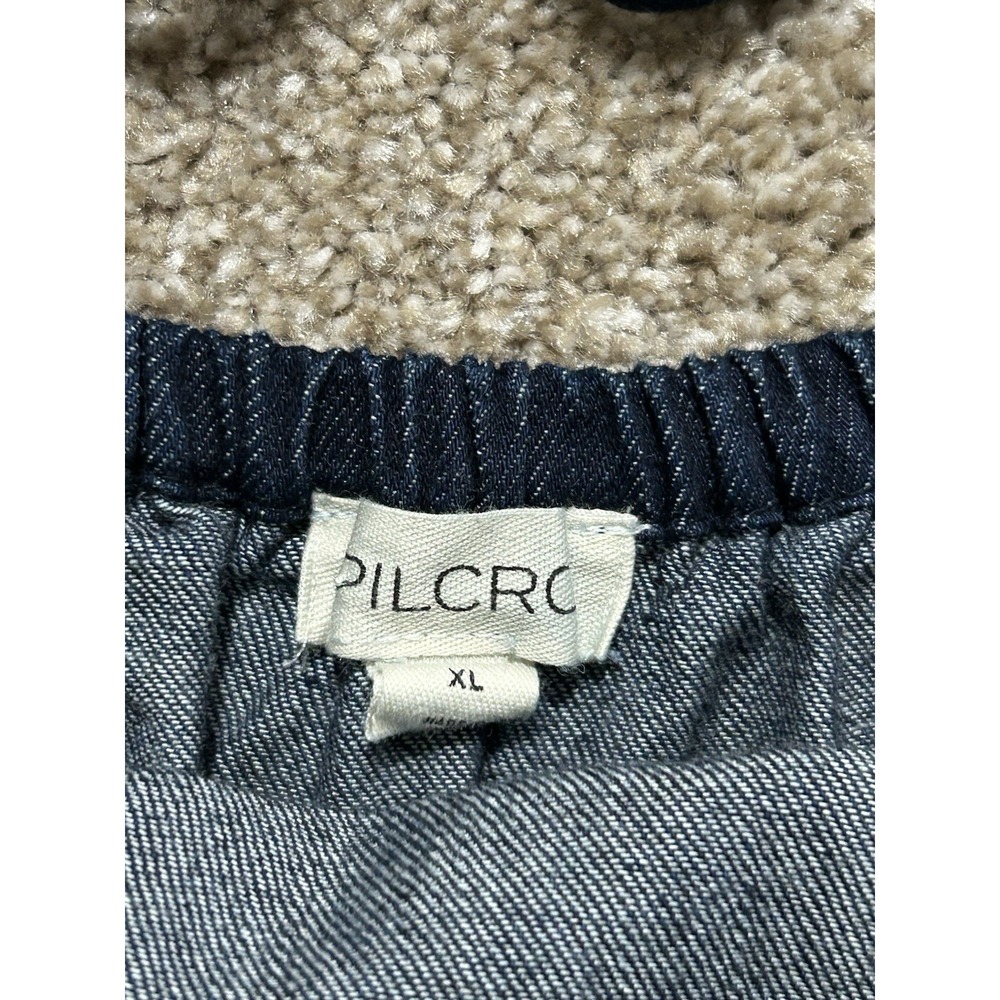 Pilcro Women's XL Denim Batwing Blouse Back Tie - Picture 6 of 7